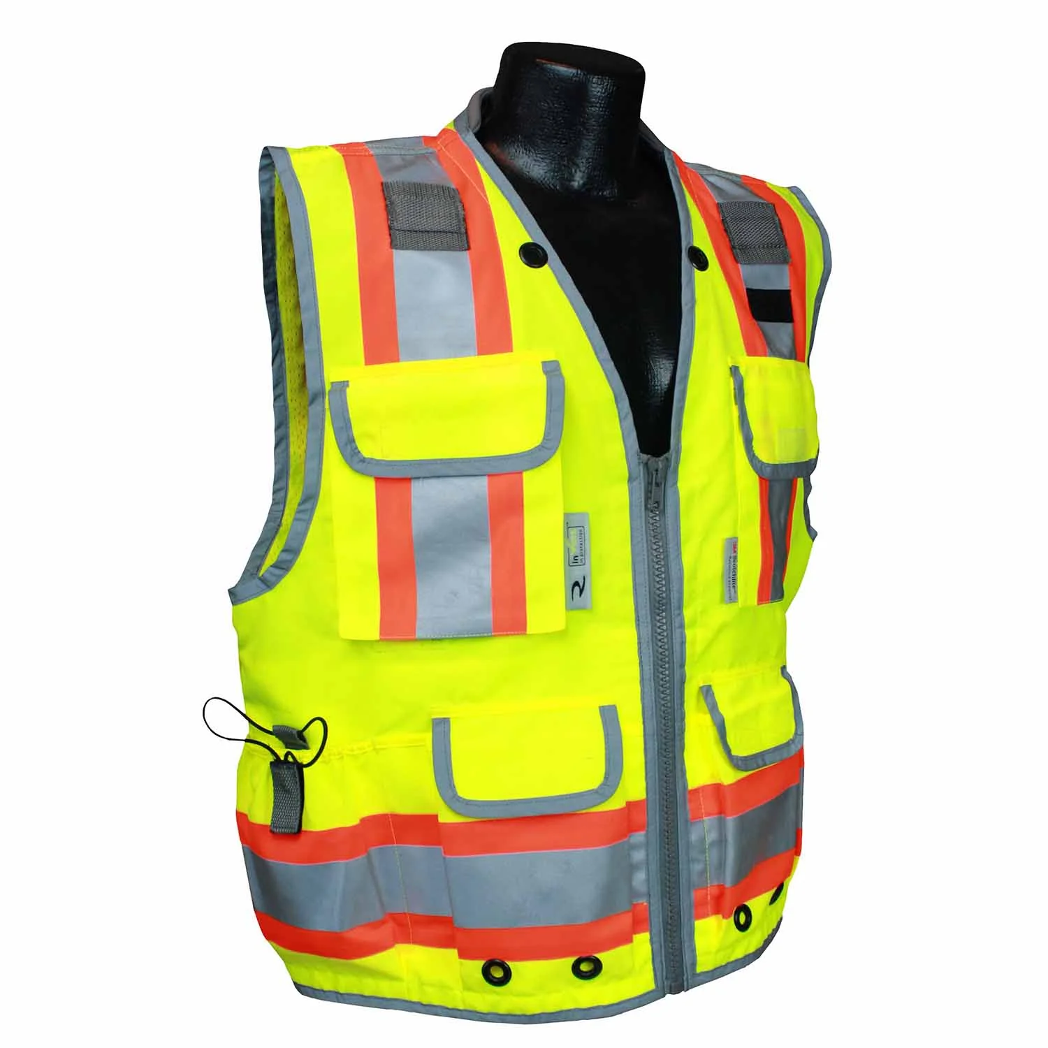 Radians SV55-2ZGD-3X 3XL Class 2 Heavy Woven Engineer Vest - Green - Moutools