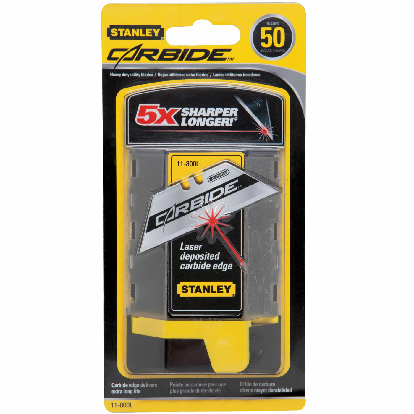 Stanley 11-800L Carbide Utility Blade - 50 pack - Moutools