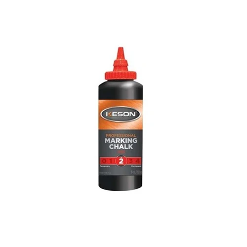 Keson PM8R 8 oz ProChalk Plus Marking Chalk, Red - Moutools