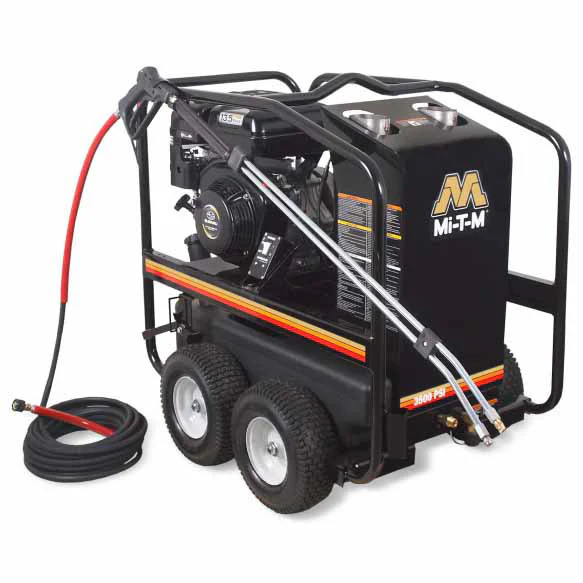 Mi-T-M HSP-3504-3MGR HSP Series Gasoline Direct Drive Hot Water Pressure Washer - Moutools