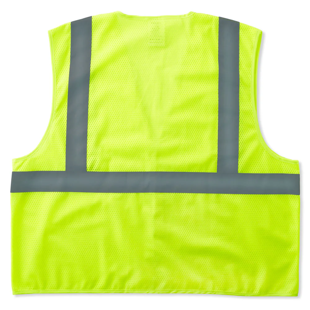 Ergodyne 20971 GloWear 8205HL Type R Class 2 Super Econo Mesh Vest, XSmall, HV Lime - Moutools