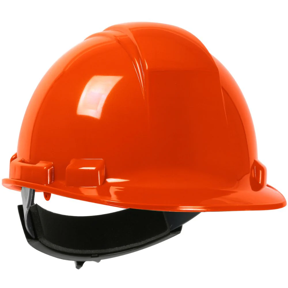 PIP 280-HP241R-31 Whistler Cap Style Hard Hat, HDPE Shell, 4-Point Textile Suspension, Ratchet Adjustment - Hi-Viz Orange - Moutools