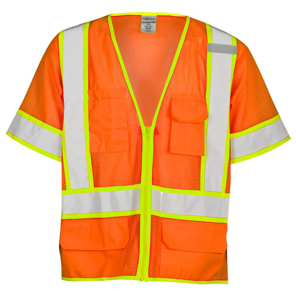 ML Kishigo 1243-4X Class 3 Orange Vest 4XL - Moutools
