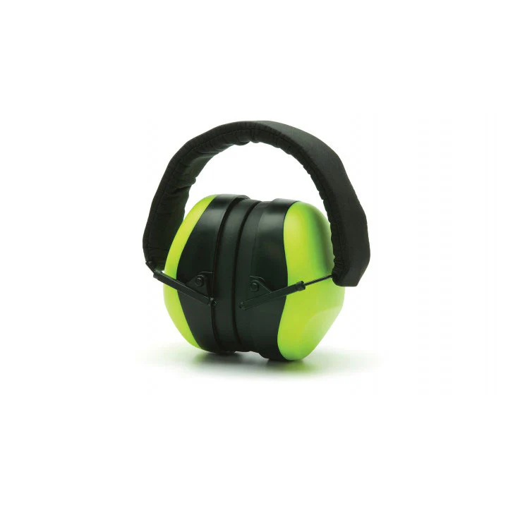 Pyramex PM8031 Earmuffs Hi-Vis Lime Ear Muff Nrr 26Db - Moutools
