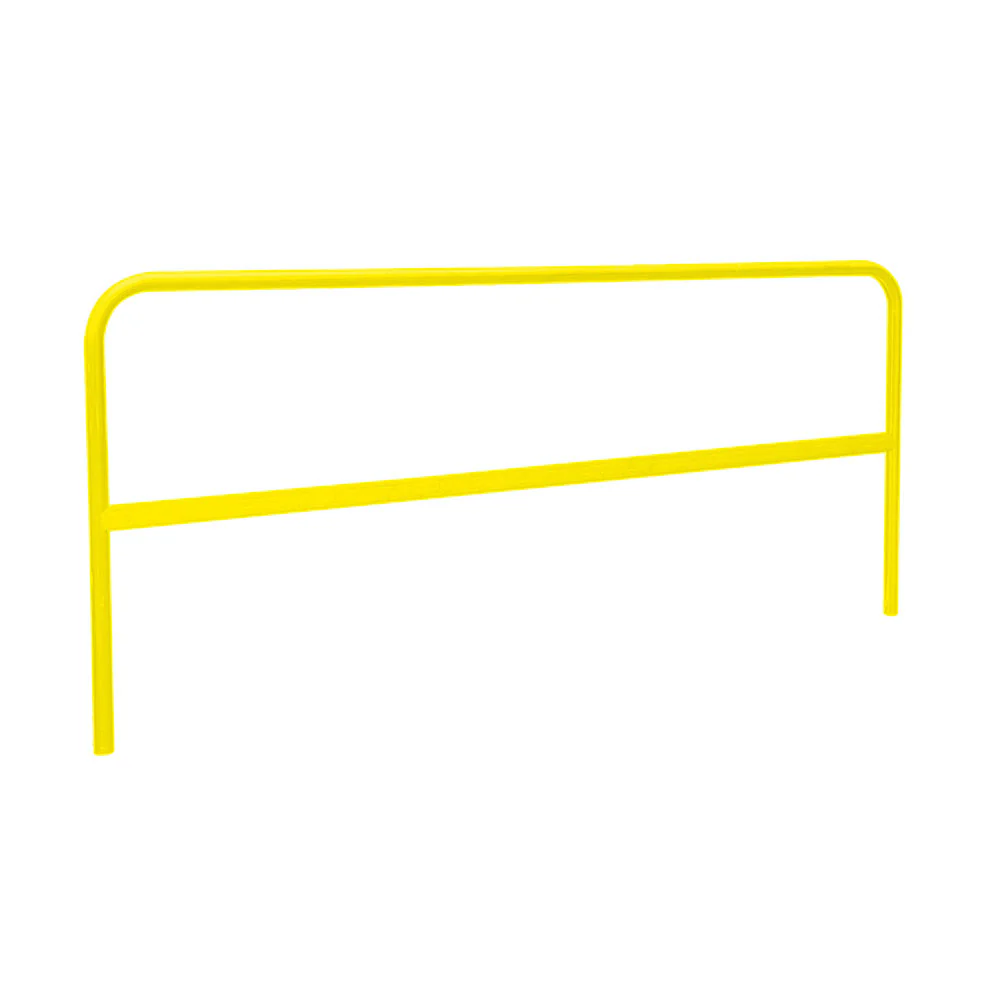 Roof Zone 70759 7.5' Powder Coated Guardrail, Yellow - Moutools