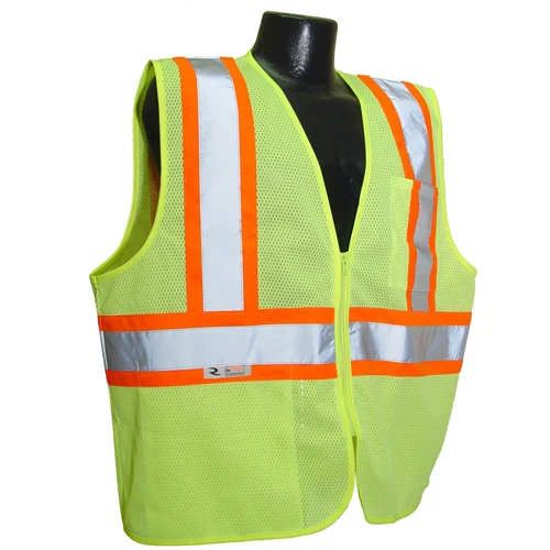 Radians SV22-2ZGM-L Green Class 2 Hi-Viz Safety Vest, L - Moutools