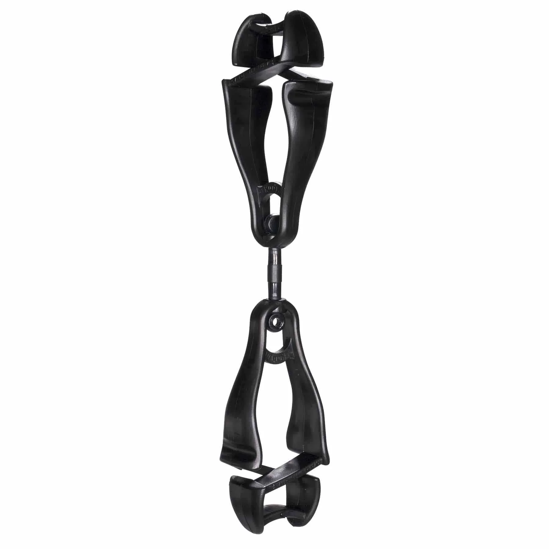 Ergodyne 19412 3420  Black Swivel Glove Clip Holder - Dual Clips - Moutools