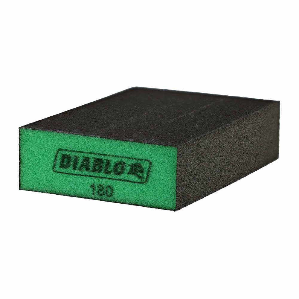 Diablo DFBLBLOSFN04G Large Flat 180-Grit (Ultra Fine) Sanding Sponge (4-Pack) - Moutools