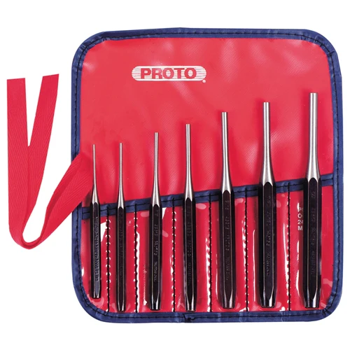 Proto J48007 7 Pc. Super-Duty Drive Pin Punch Set - Moutools