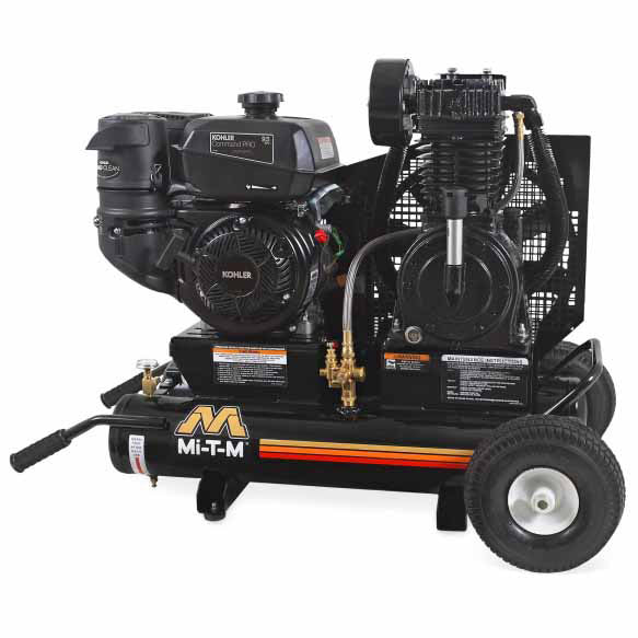 Mi-T-M AM2-PK95-08M 8-Gallon Two Stage Gasoline Air Compressor - Moutools