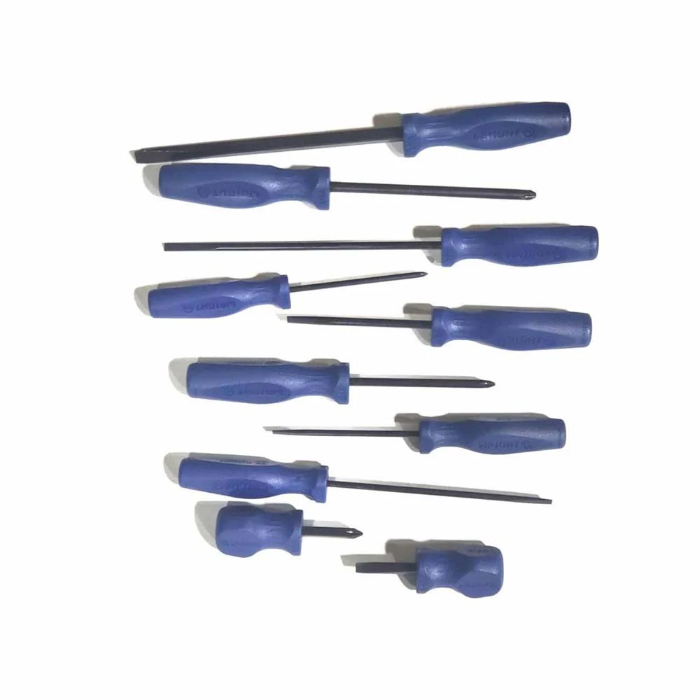 Wright Tool 9476 Phillips & Slotted Screwdriver 10 Piece Set w Pouch - Moutools