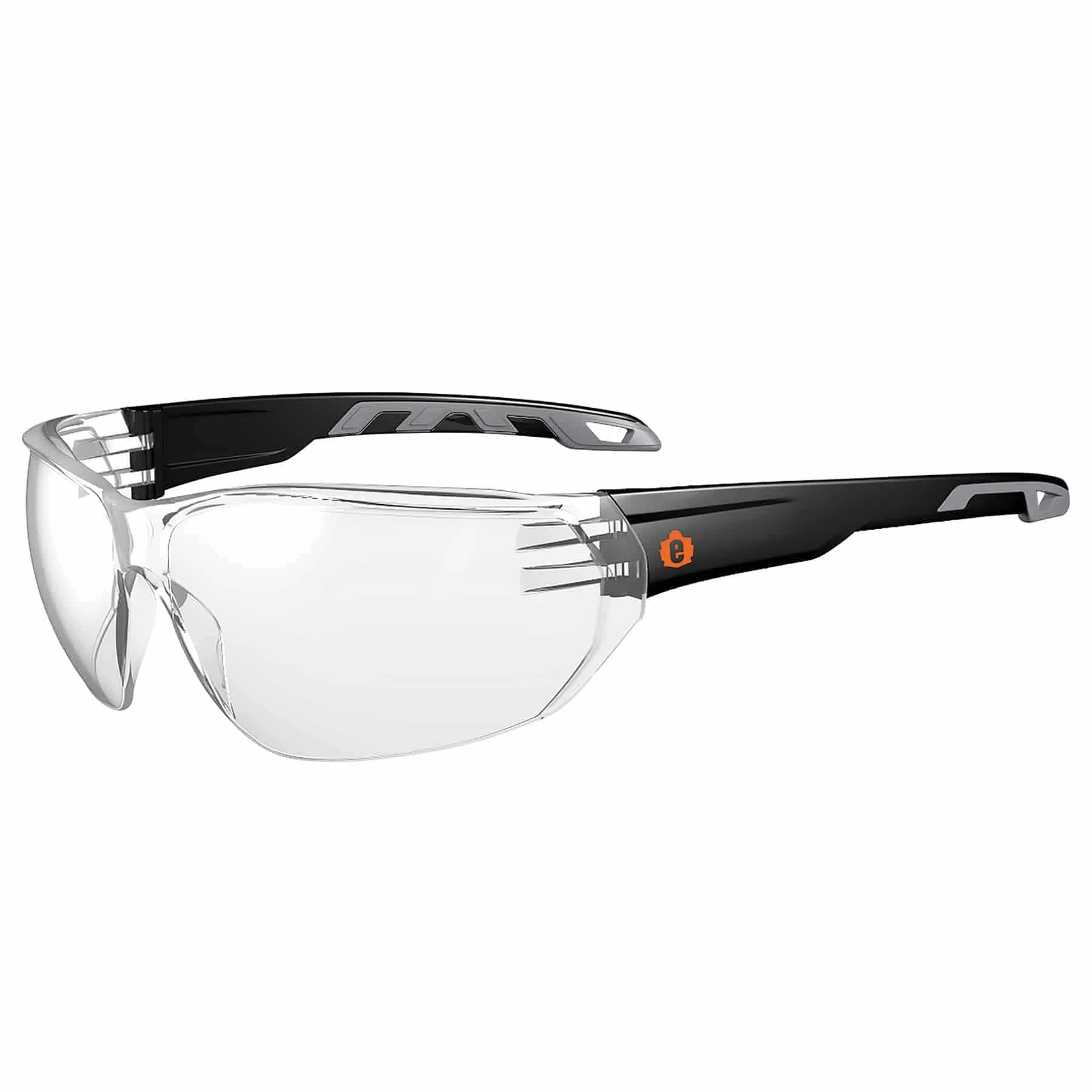Ergodyne 59200 VALI Clear Lens Matte Black Frameless Safety Glasses - Moutools