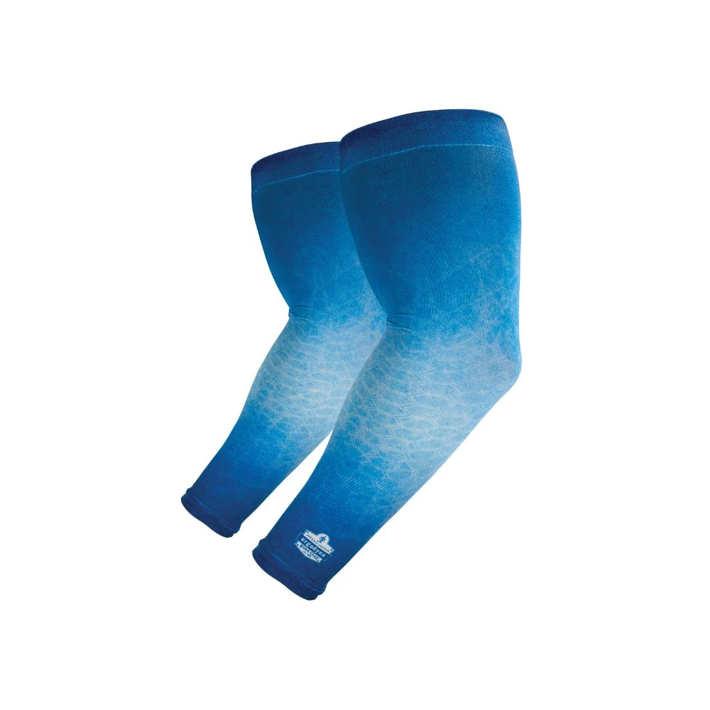 Ergodyne 12197 6695 M/L White Custom Sun Protection Arm Sleeves Pair - Moutools