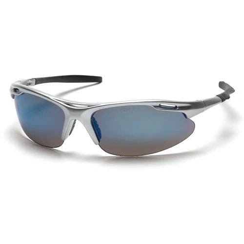 Pyramex SS4585D Avante Eyewear Ice Blue Mirror Lens with Silver Frame - Moutools