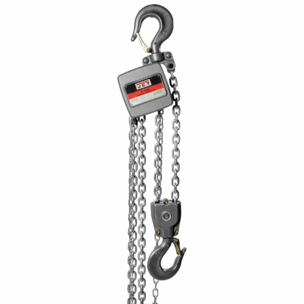 Jet JT9-133310 AL100-300-10  3 Ton Hand Chain Hoist with 10' of Lift - Moutools