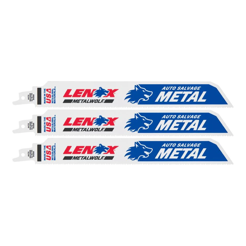 Lenox 1954462 METALWOLF 9 in. 16 TPI Reciprocating Saw Blade (3 PK) - Moutools