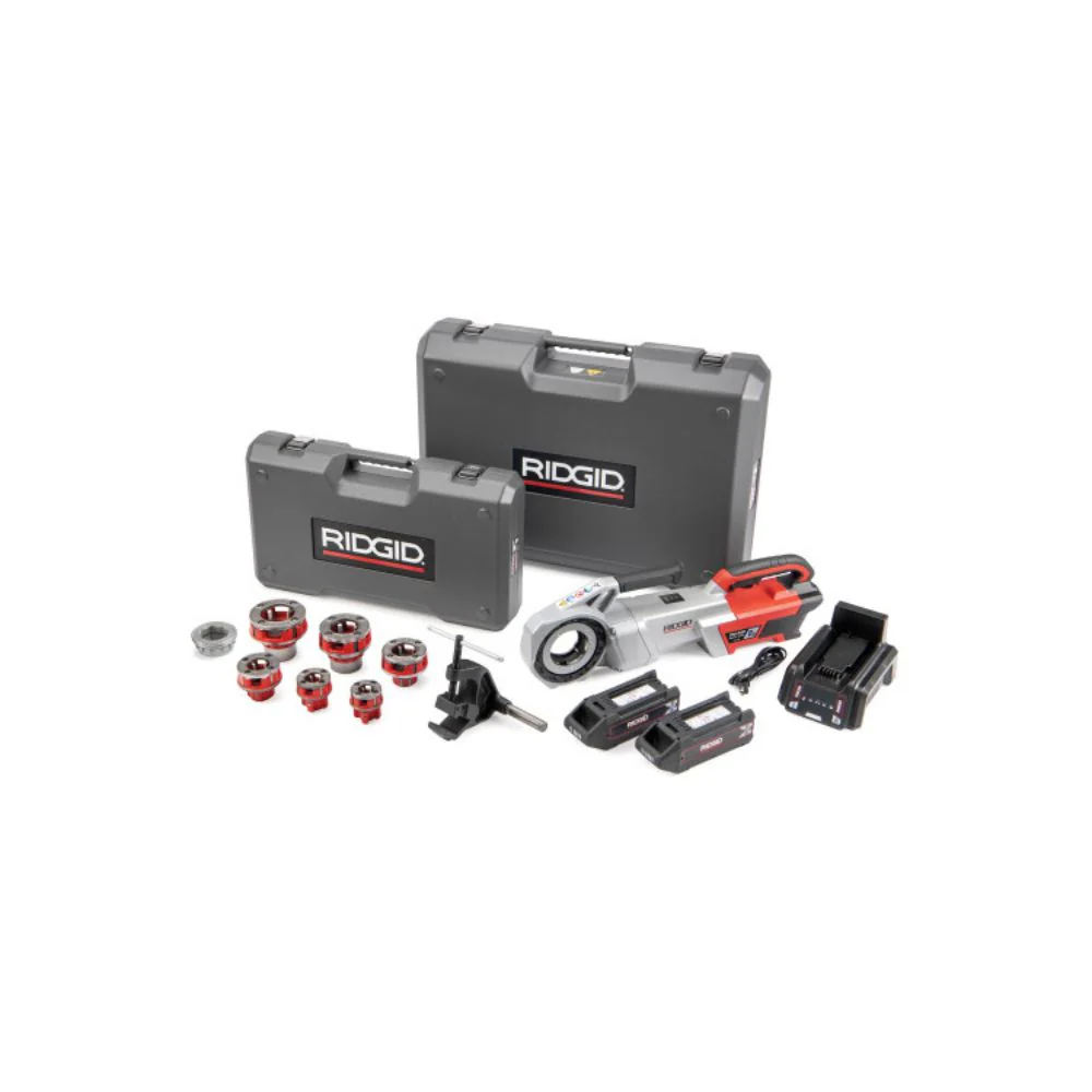 Ridgid 72028 760 FXP Power Drive (11-R), 2x 4Ah FXP Batteries, FXP Charger, 1/2-2