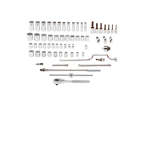 Proto J54132 1/2 Drive 65 Pc. Socket Set Tools Only - 12 Point - Moutools