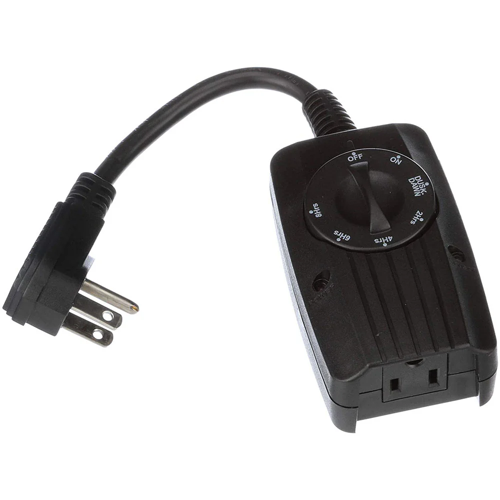 Woods 2001WD Outdoor UL Listed 24 Hour Dusk until Dawn Outlet w/Photocell Light Sensor, Setting - Moutools