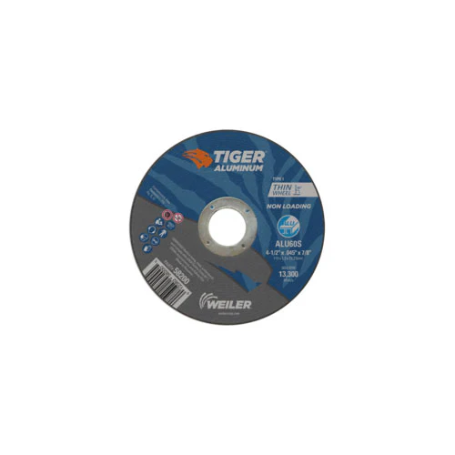 Weiler 58200 CW-4.5 X .045 X 7/8 ALU60S T1 Tiger Aluminum Cutting Wheels - Moutools