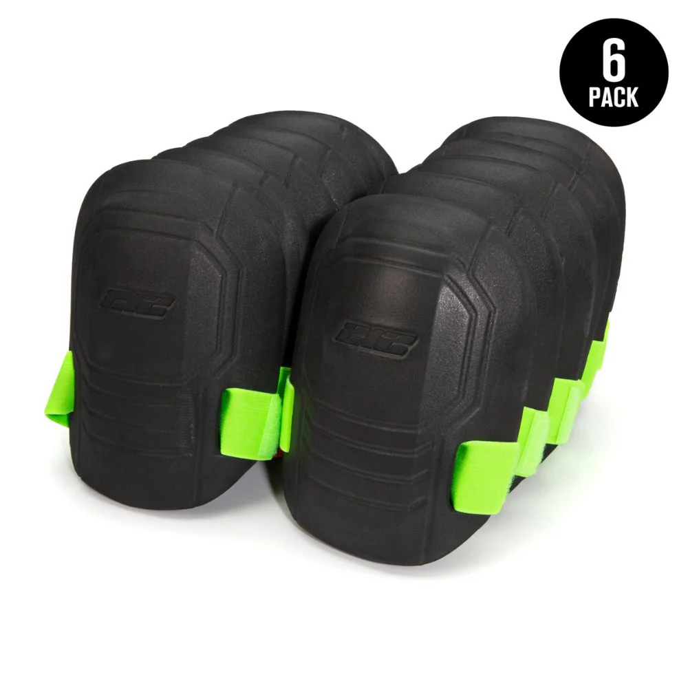 212 Performance FKP-06-6PK 6-Pack of Molded EVA Foam Knee Pads Black - Moutools