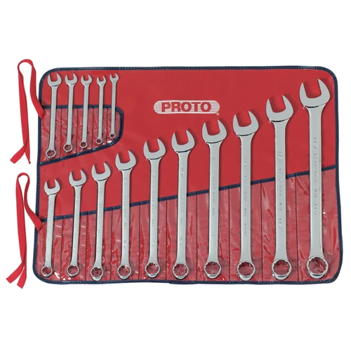 Proto J1200F-T500 15 Pc. Combination ASD Wrench Set - 12 Point - Moutools