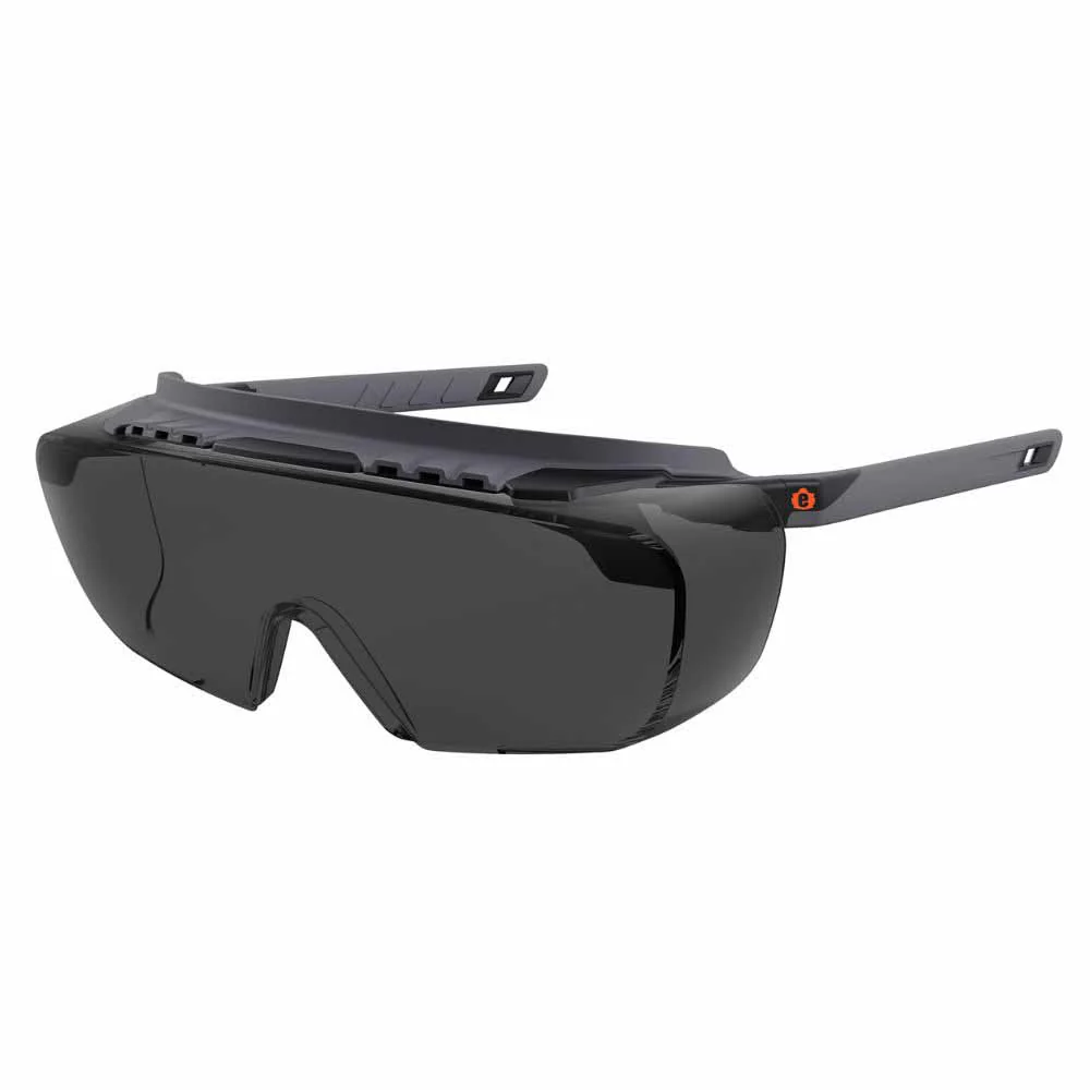 Ergodyne 55106 OSMIN-AFAS Matte Black Frame Smoke Lens AFAS Safety Glasses - Moutools