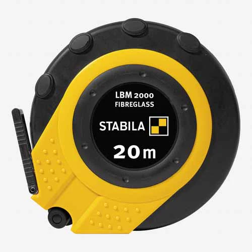 Stabila 30940 20m Close Cased Tape with Rugged Steel Blade, Metric Scale - Moutools