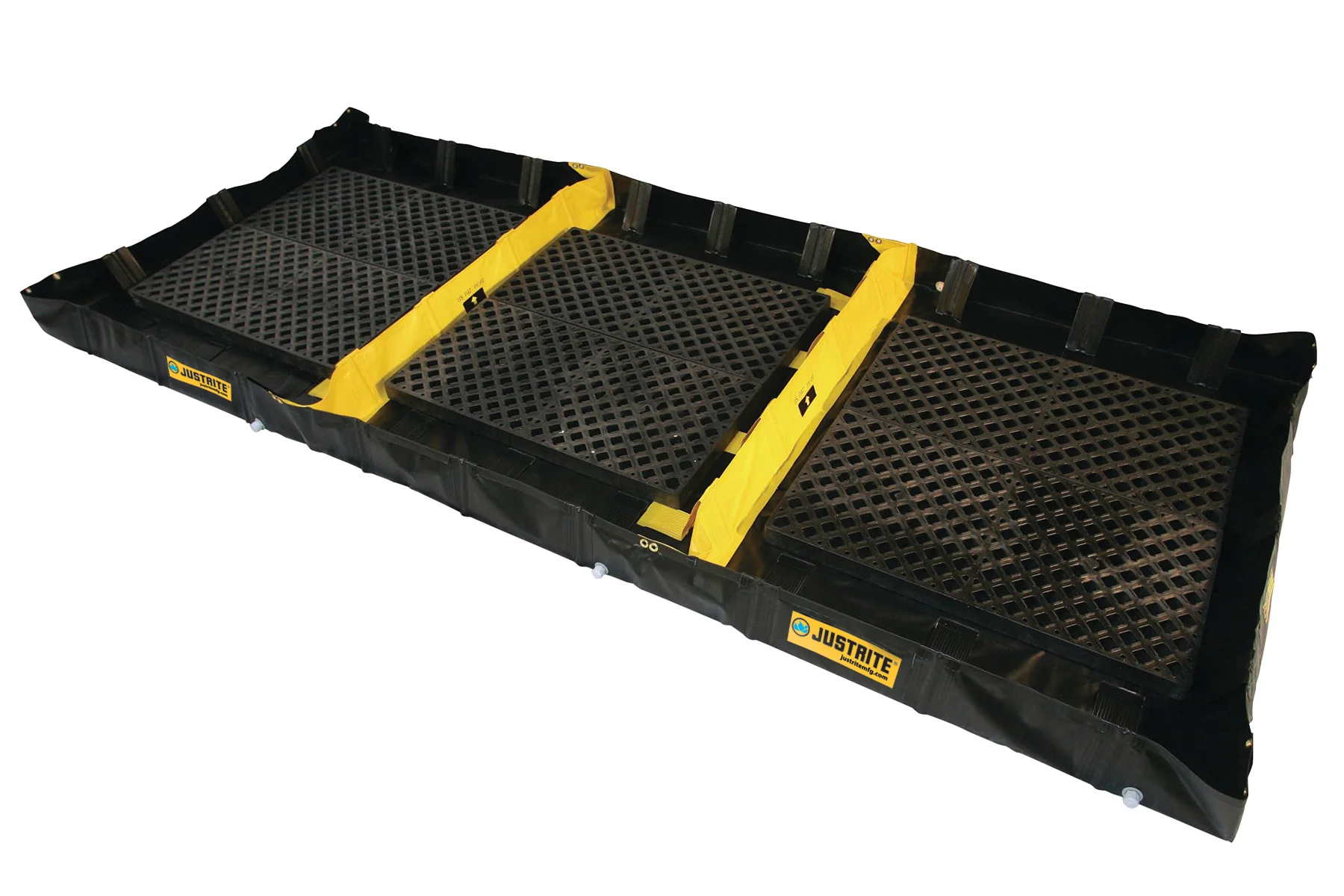 Justrite 28572 Decon QuickBerm 6' x 16', 478 Gal, 3-Zone - Moutools