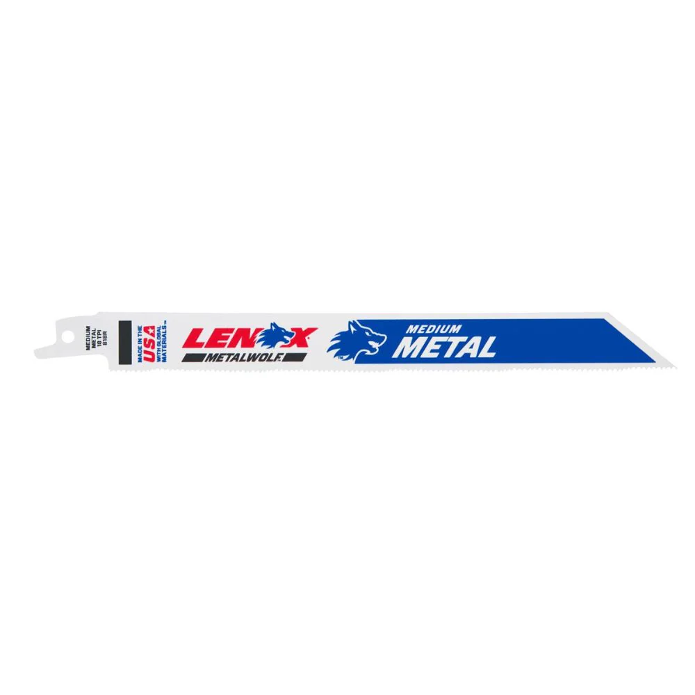 Lenox 20563S818R 8 in. 18 TPI METALWOLF 8 in. 18 TPI WAVE EDGE Reciprocating Saw Blade - Moutools