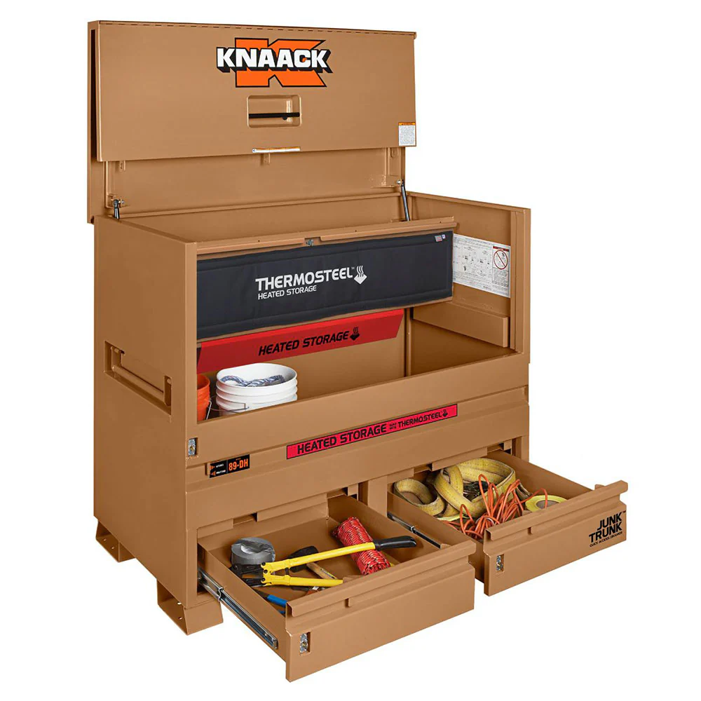 Knaack 89-DH STORAGEMASTER Piano Box with Junk Trunkand ThermoSteel - Moutools