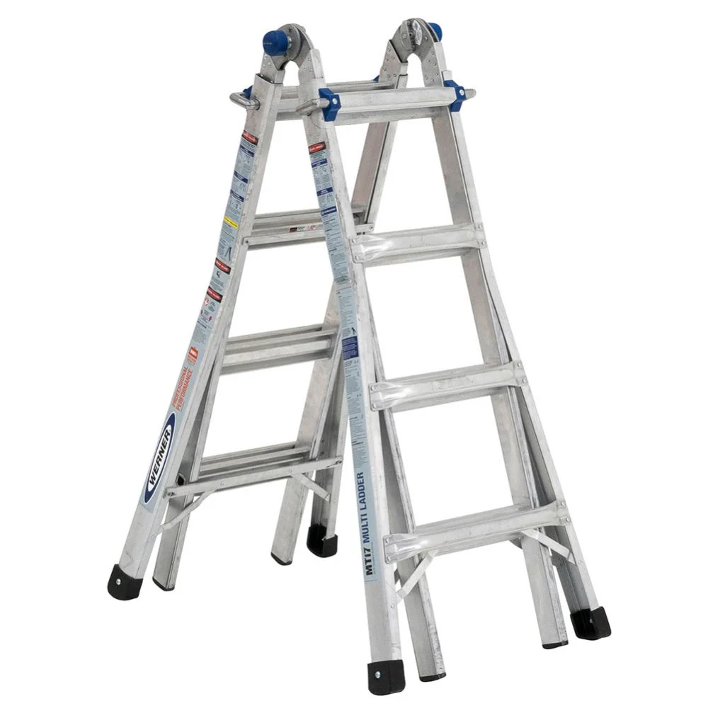 Werner MT-17 18' Reach Multi-Position Ladder, 300lb Capacity 17' Type IA - Moutools