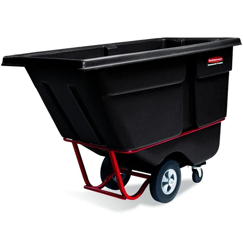 Rubbermaid FG130600BLA Tilt Truck, Heavy-Duty (Rotational Molded) - Moutools