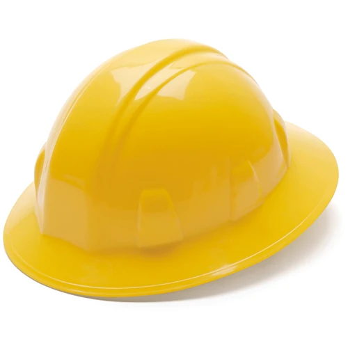 Pyramex HP26130 Yellow Full Brim Style 6 Point Ratchet Suspension - Moutools