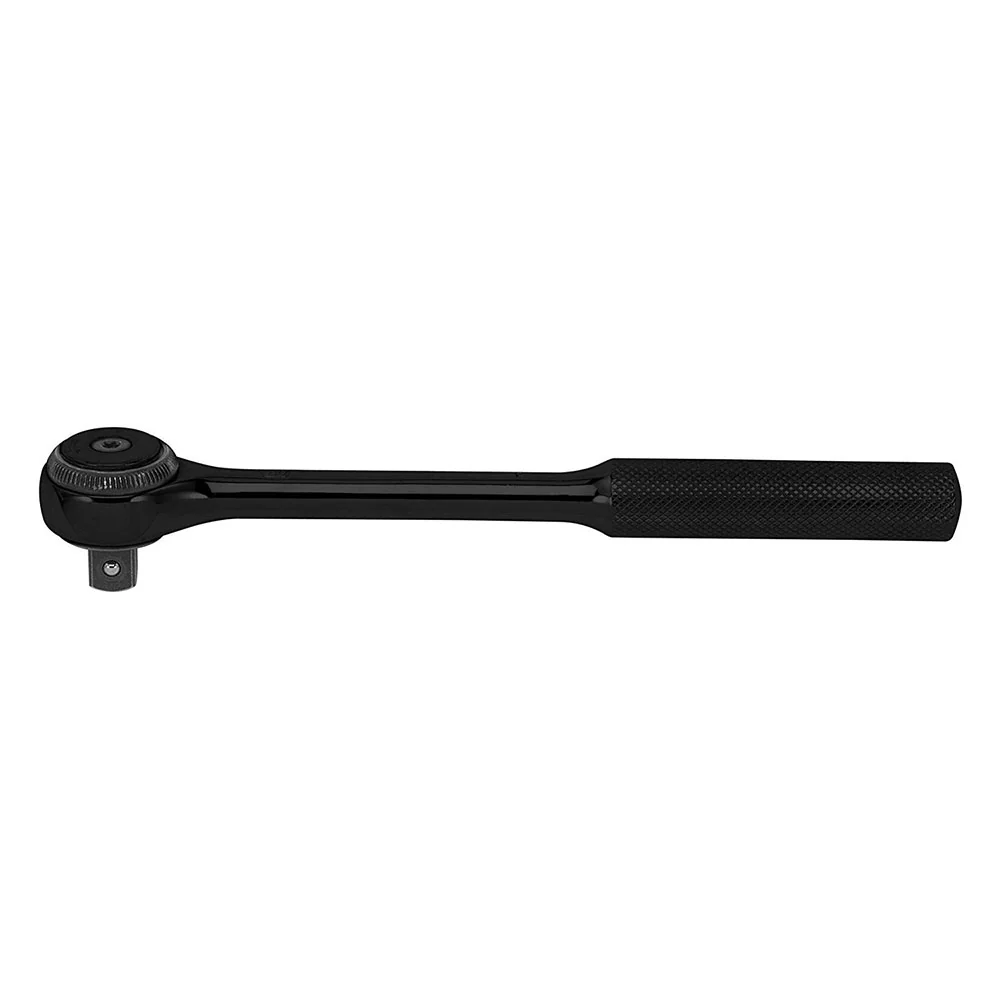 Proto J5252FBL 3/8 Drive Standard Length Round Head Ratchet - Black - Moutools