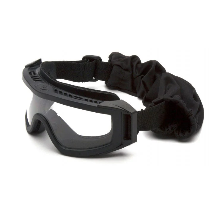 Pyramex VGGB1510STM Tactical Loadout Clear H2MAX Anti-Fog Lens Safety Goggles with Black Body - Moutools