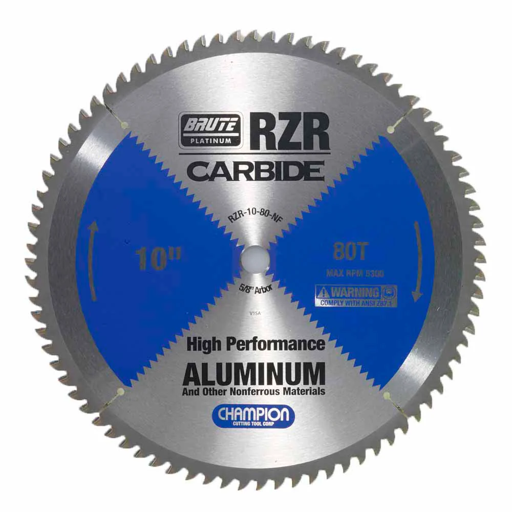 Champion Cutting Tool RZR-10-80-NF Metal Circular Saw Blade - 10