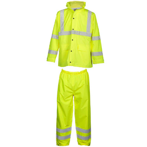 ML Kishigo RW110-L/XL Class 3 Economy Series Lime Rainsuit L - XL - Moutools