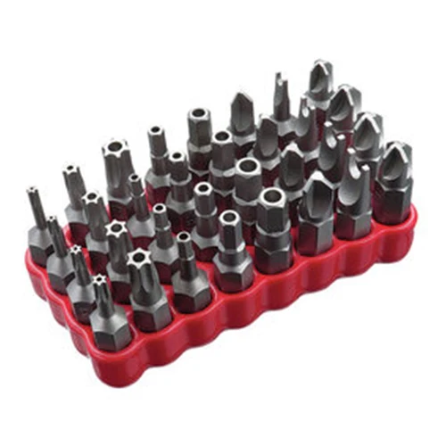 IDEAL 35-933TP 32 Piece Tamper Proof Bit Set with Bit-Block - Moutools