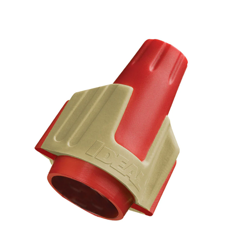 Ideal 30-244J Twister Pro Wire Connector, Model 344 Red/Tan, 250 Pieces - Moutools