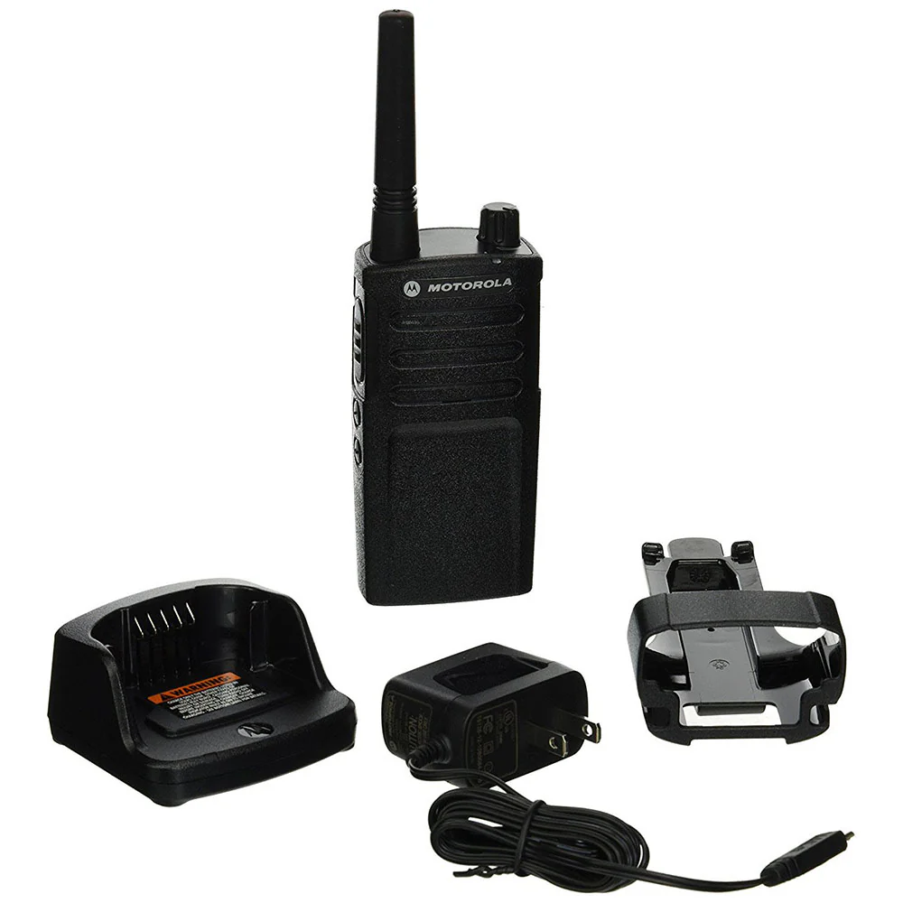 Motorola RMM2050 2-Watt 8-Channel Rugged 5-MURS 2-Way Business Radio with NOAA Weather Alert - Moutools