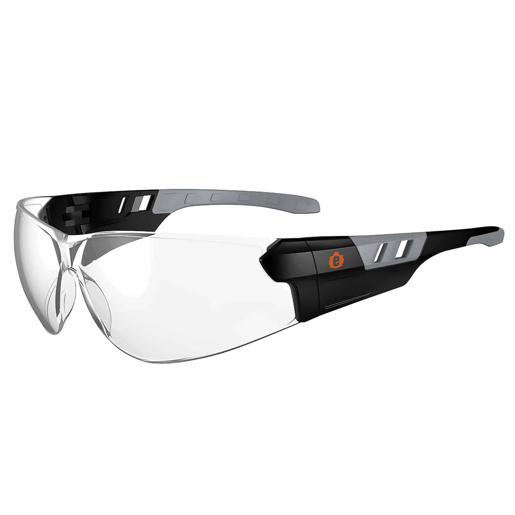 Ergodyne 59100 SAGA Clear Lens Matte Black Frameless Safety Glasses - Moutools