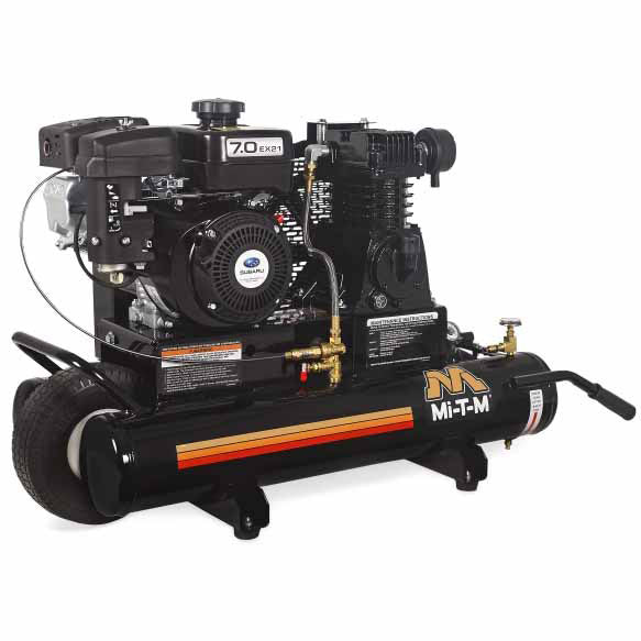 Mi-T-M AM1-PR07-08M 8-Gallon Single Stage Gasoline Air Compressor - Moutools