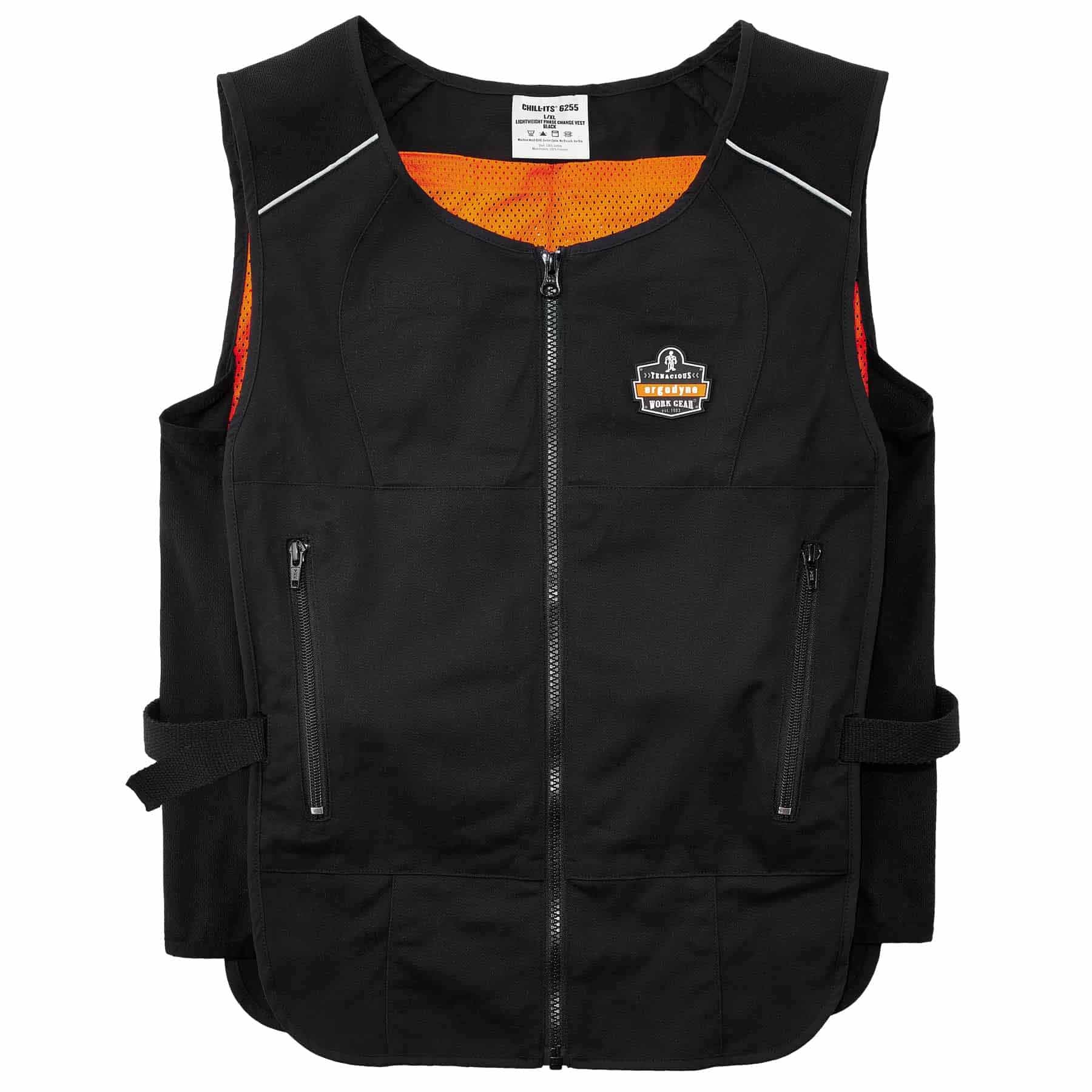 Ergodyne 12123 6255 S/M Black Lightweight Phase Change Cooling - Vest Only - Moutools