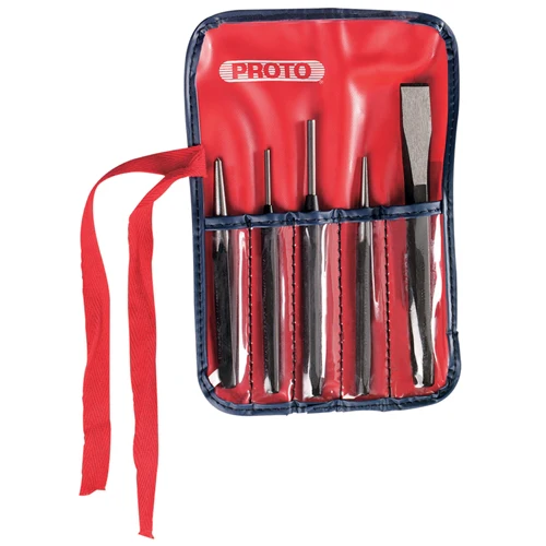 Proto J3 5-Pcs Punch and Chisel Set, Not Tether Capable - Moutools