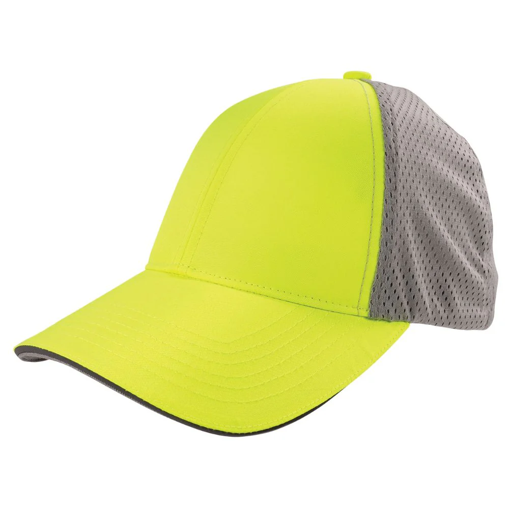 Ergodyne 23243 #8931 L/XL Hi-Vis Lime Reflective Stretch-Fit Hat - Moutools
