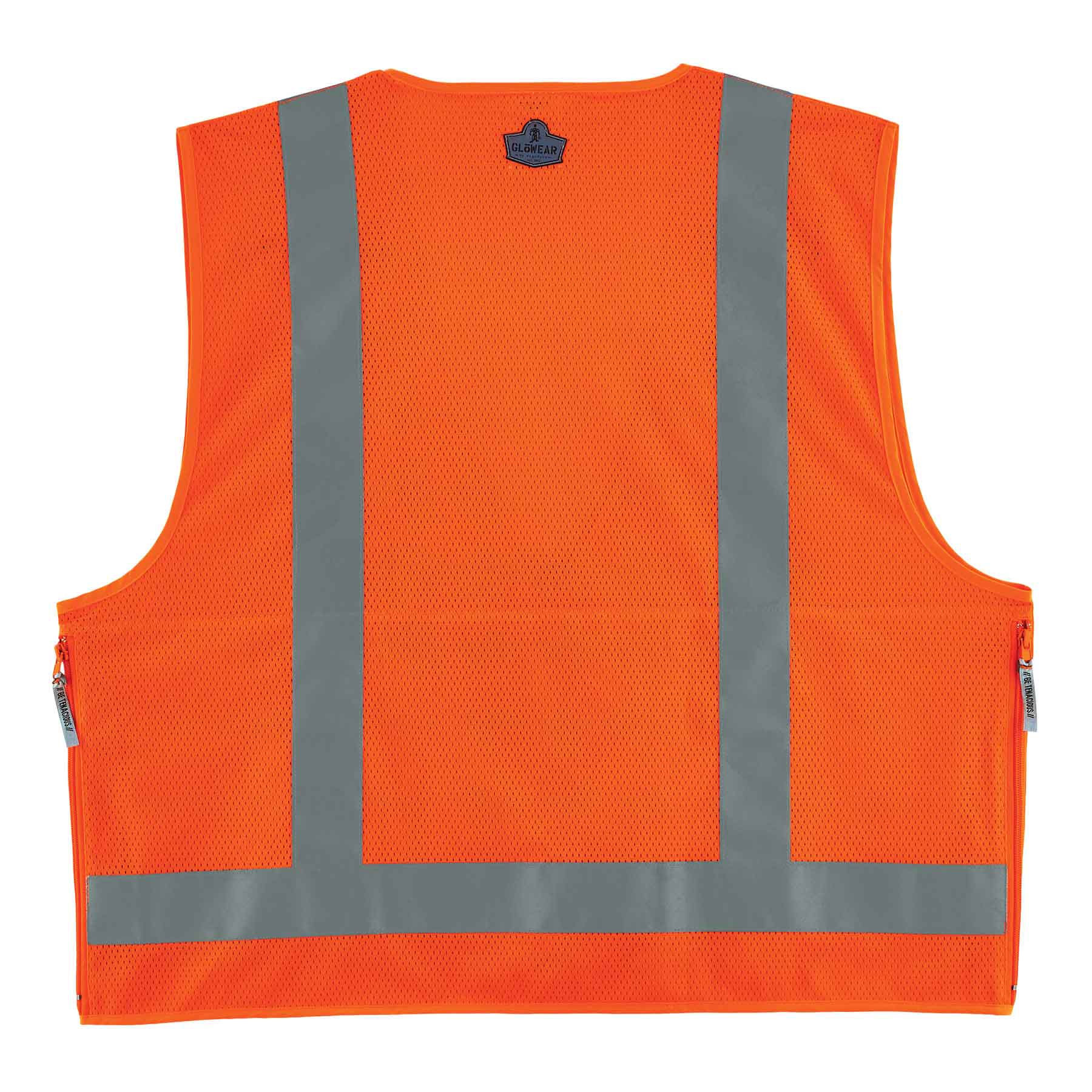 Ergodyne 21413 GloWear 8250Z Type R Class 2 Surveyors Vest, Small/Medium, HV Orange - Moutools