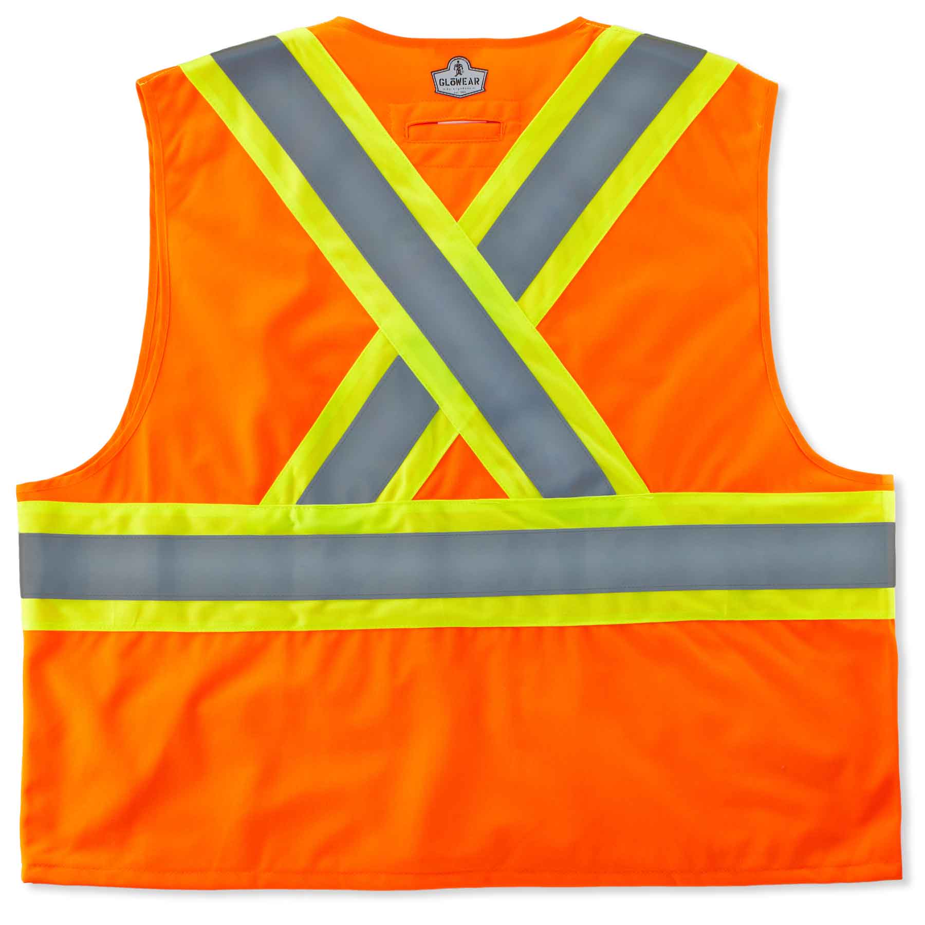 Ergodyne 26185 GloWear 8235ZX Type R Class 2 Two-Tone X-Back Vest, Large/XL, HV Orange - Moutools