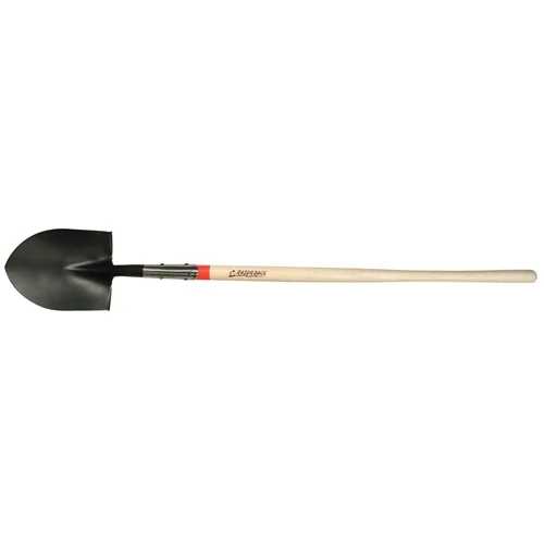 Union Tools 45519 Round Point Shovel with Rolled Step, Open-back, and Dual Rivet - Moutools