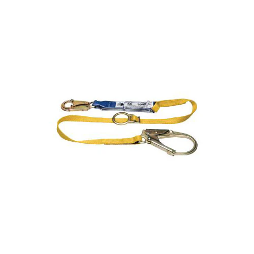 Werner C311201 6' DeCoil Tie-Back Single Leg Lanyard w DCELL Shock Pack - Moutools